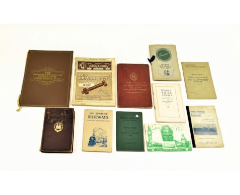 Great Western Railway interest. A collection of eleven items of 20th century GWR ephemera, manuals, handbooks etc. The lot co