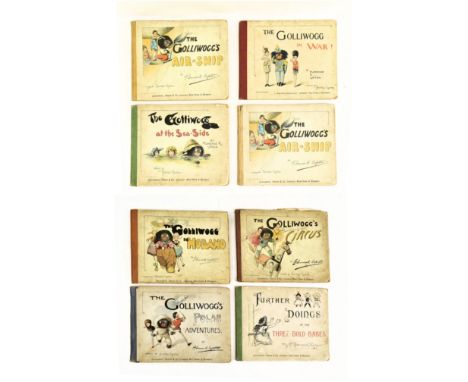 Children's literature:- Upton, Florence K. Seven High Victorian &amp; early Edwardian works from the Golliwogg series. Publ. 