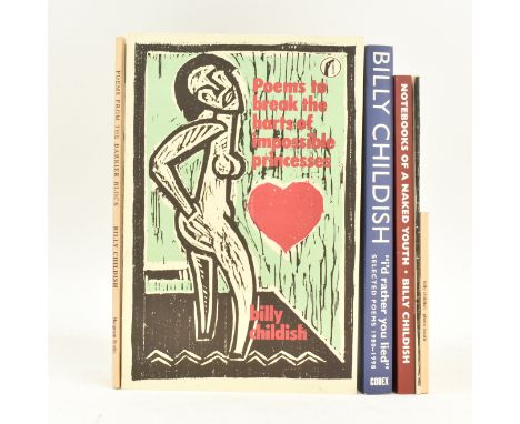 Childish, Billy (pseud. Steven John Hamper). Six signed first edition paperbacks, some with dedications. The lot comprising 2