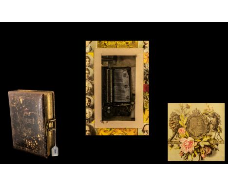 Victorian Musical Photograph Album.  Complete with photographs, set in pages depicting historical events.  Lovely item, the a
