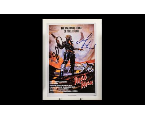 Mad Max Rare Poster Book Page Proof Signed By Mel Gibson & George MillerThis item is very special indeed, it was a gift from 