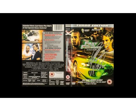 Vin Diesel & Paul Walker Signed The Fast & The Furious DVD CoverThis is something brilliant, it is a must for any film fan. I