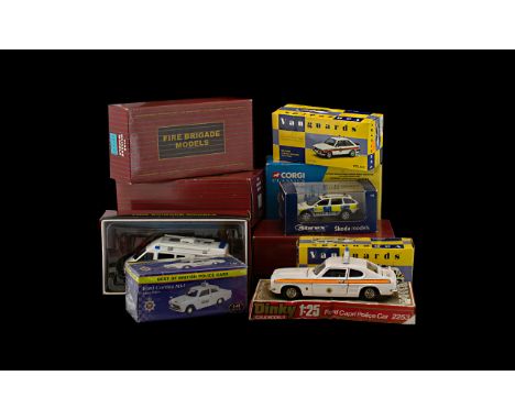 Collection of Fire Brigade Models 1:43 scale collector's limited edition models, including Kent Incident Command Vehicle; Cam