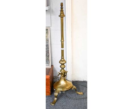An Early 20th century Boss Adjustable Standard Lamp
