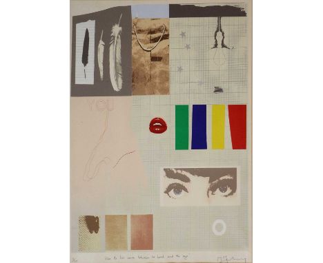 British School (20th Century)"Where the kiss comes between the hand and the eye" Indistinctly signed and numbred 3/20, inscri