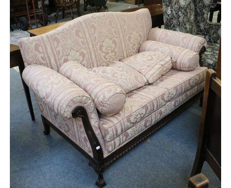 A 19th century Carved Mahogany Framed Two Seater Sofa, 164cm 