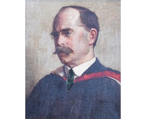 C* Dodd (19th/20th Century)Portrait of G * Ward, A ScholarIndistinctly signed verso, oil on canvas, 47.5cm by 38cm 