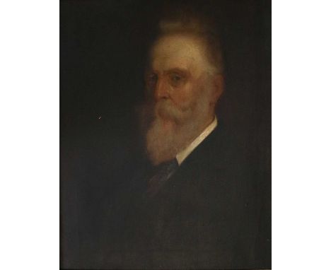 British School (19th Century)Portrait of a gentleman in a dark suit and tieOil on canvas, 59.5cm by 49.5cm