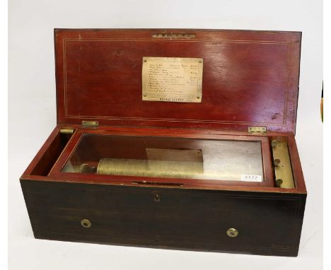 A Very Good Two-Per-Turn Full Oratorio Musical Box, By Nicole Frères, Ser. No. 41340, Gamme No. 1771, playing twelve airs, in