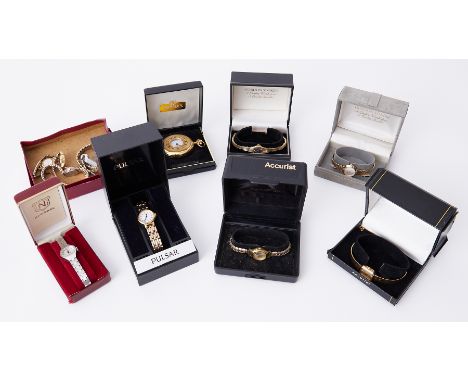 A mixed lot of vintage ladies watches to include Gordon Stoker, Accurist, Talis, Newmark, Pulsar, Sekonda, Avia, etc, (12) an
