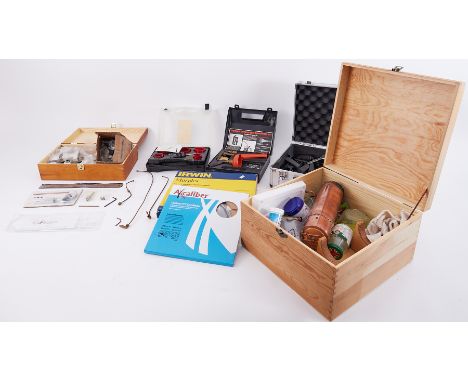 Selection of model making tools to include Lathe tools, cutting tools, chisels etc.
