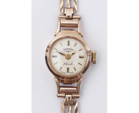 A 9ct yellow gold ladies manual wind Rotary wristwatch, 11.74gm.
