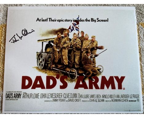 Dads Army John D Collins signed 10 x 8 inch colour movie poster photo. Good Condition. All autographs come with a Certificate