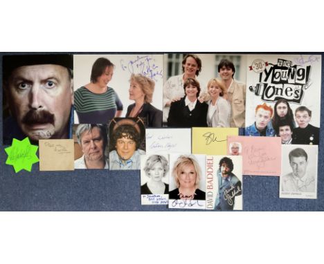 British Comedy Collection of 15 Signatories on Various Items. Signatures include Peter Goodwright, Steve Pemberton, Harry Enf