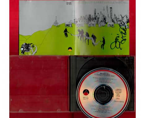 Music Joni Mitchell Signed The Hissing Of Summer Lawns CD Sleeve With CD Included. Fair Condition. Good Condition. All autogr