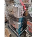 PALLET OF UNCHECKED & UNTESTED SMALL DOMESTIC APPLIANCES. MAY INCLUDE: KETTLES,