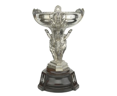 An Important Silver Racing Trophy: The 1922 Grand National Trophy Centrepiece, won by Hugh Kershaw’s ‘Music Hall’, by Elkingt