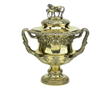 A fine George III silver gilt Racing Trophy Cup: The Lincoln Gold Cup, 1823, won by Thomas Houldsworth’s ‘Palatine’, by Rebec