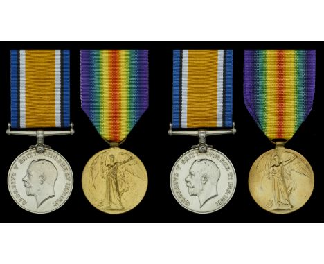 Pair: Lieutenant C. J. R. Alsford, Royal Naval Reserve British War and Victory Medals (Lieut. C. J. R. Alsford. R.N.R.) VM of