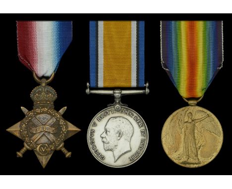 Three: Private S. J. Claxton, Royal Fusiliers, who was killed in action on the Western Front on 11 August 1917  1914-15 Star 
