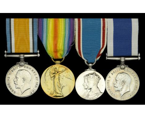 Four: Petty Officer Steward B. W. Cranshaw, Royal Navy  British War and Victory Medals (L.10055 B. W. Cranshaw. O.S.3. R.N.) 