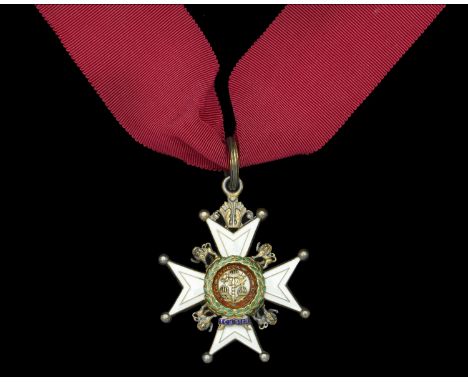 The Most Honourable Order of the Bath, C.B. (Military) Companion’s neck badge, silver-gilt and enamel, complete with full nec