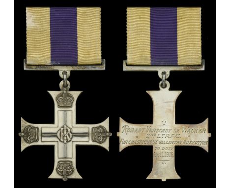 A Great War 1916 ‘Western Front’ M.C. awarded to FE2b Observer, Second Lieutenant R. V. Walker, Royal Flying Corps, late 6th 