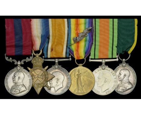 A rare Great War ‘Salonika’ D.C.M. group of six awarded to Sergeant D. S. Thomas, 1st/1st Battalion, Surrey Yeomanry  Disting