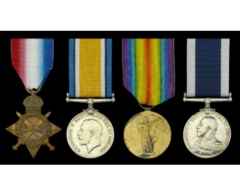 Four: Stoker Petty Officer J. Fountain, Royal Navy  1914-15 Star (K. 1399, J. Fountain, Sto. 1., R.N.); British War and Victo