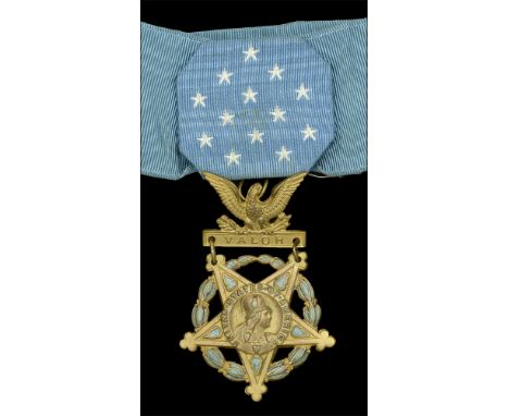 United States of America, Congressional Medal of Honor, Army, 5th (1945-65) issue, gilt metal and enamel, unnamed specimen, r