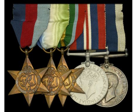 Five: Electrical Artificer First Class W. H. Collier, Royal Navy  1939-45 Star; Atlantic Star; Pacific Star; War Medal 1939-4