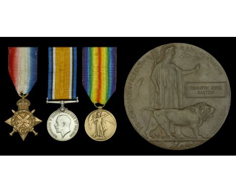 Three: Second Lieutenant K. C. Barton, 9th Battalion, Royal Fusiliers, late Cameronians, who was killed in action on the West