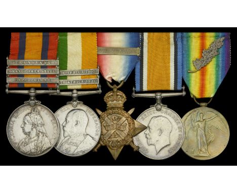 Five: Lieutenant-Colonel A. B. Thorburn, Argyll and Sutherland Highlanders  Queen’s South Africa 1899-1902, 3 clasps, Cape Co