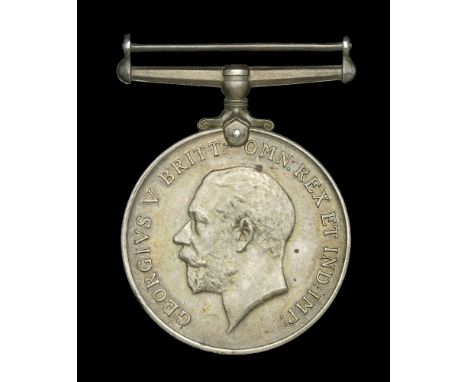 The British War Medal awarded to Wireless Operator A. H. Jeffries, Mercantile Marine, who was killed when the R.M.S. Leinster