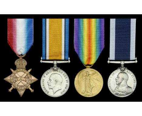 Four: Chief Painter G. A. E. Potter, Royal Navy  1914-15 Star (M.4741, G. A. E. Potter, Ptr. 1., R.N.); British War and Victo
