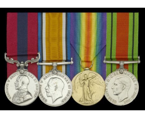 A superb Great War ‘Palestine’ D.C.M. group of four awarded to Warrant Officer Class II S. N. Seager, 20th (Blackheath and Wo
