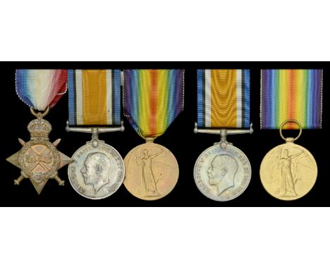 Three: Private G. Bull, Middlesex Regiment 1914-15 Star (6131. Pte. G. Bull, Midd’x R.); British War and Victory Medals (6131