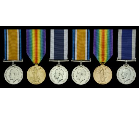 Three: Chief Petty Officer Writer R. G. Cole, Royal Navy British War and Victory Medals (M. 35007 R. G. Cole. 3 Wr. R.N.); Ro