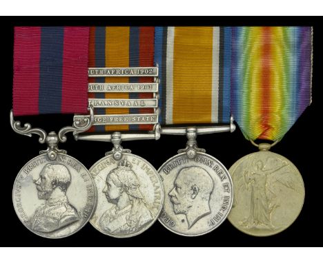 A Great War 1917 ‘Mesopotamia’ D.C.M. group of four awarded to Warrant Officer Class I W. Welford, 6th Battalion, East Lancas