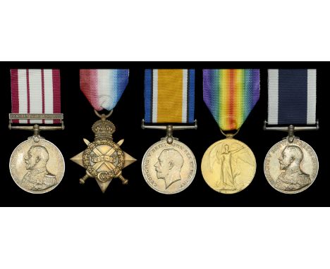 Five: Stoker Petty Officer F. Arnold, Royal Navy  Naval General Service 1915-62, 1 clasp, Persian Gulf 1909-1914 (K. 4429. F.