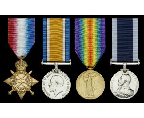 Four: Chief Petty Officer R. E. Page, Royal Navy  1914-15 Star (J. 5089, R. E. Page, L.S., R.N.); British War and Victory Med