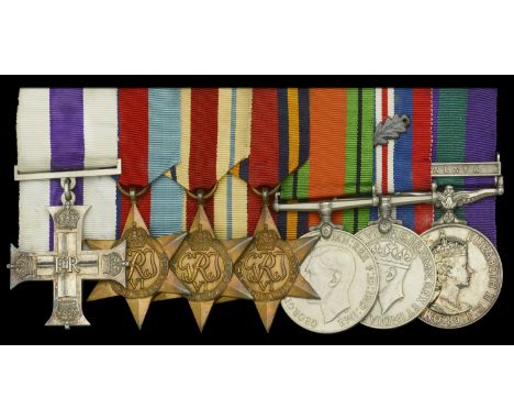 A fine and regimentally scarce ‘Malaya’ M.C. group of seven awarded to Major O. J. Mirylees, Royal Leicestershire Regiment, a