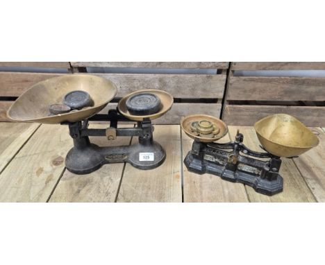 Two sets of antique scales; The Viking &amp; P Rogers jack ltd Birmingham 