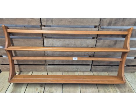 Ercol elmwood two tier plate rack with original label 