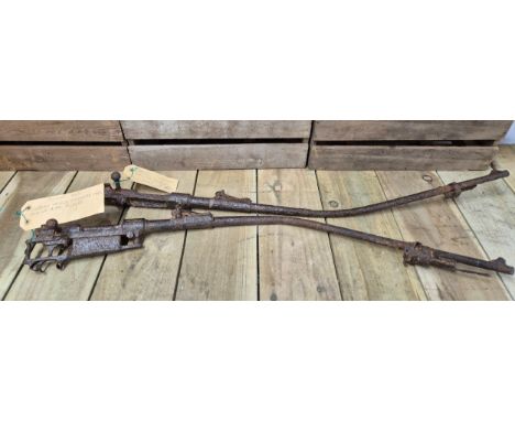 Two WW1 German Mauser 98 model Rifles [Ploughed up near Albert Somme] [93cm longest length] 