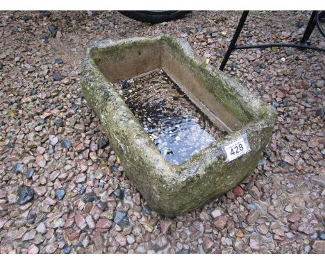 Small stone trough