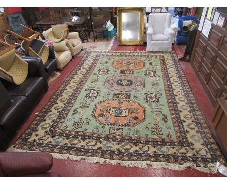 Iranian Ardebil carpet - 3.88 x 2.88m (Original cost £580 in 1975) - Estimate £80 - £120