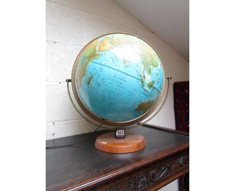 Large illuminated globe