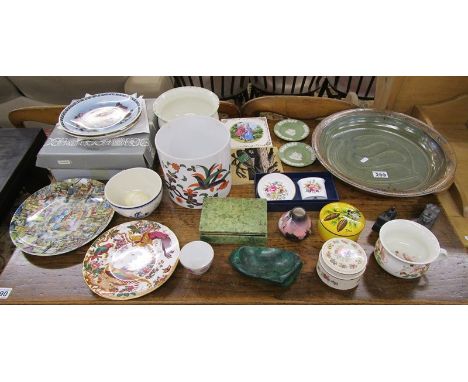 Collectables to include Royal Crown Derby, Malachite &amp; Royal Worcester
