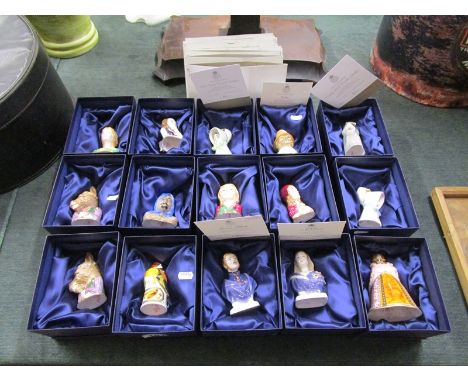 Collection of 15 boxed Royal Worcester candle snuffers to include 5 with L/E certificates